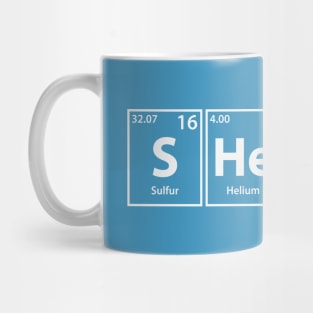 Sheila (S-He-I-La) Periodic Elements Spelling Mug